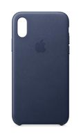 Apple Leather Case (for iPhone Xs) - Midnight Blue