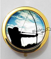 BlackKey Bow and Arrow 3-Compartment Decorative Pocket Gift Box Case Organizer for Pill, Color 2 -365