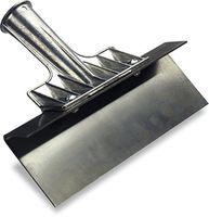 Carlisle 4107800 Flo-Pac Heavy Gauge Stainless Steel Floor Scraper with Tapered Zinc Handle Socket, 8" Width (Case of 12)