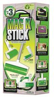 As Seen On TV Sticky Master Magic Stick Lint Remover 3 Piece Set Super Sticky Reusable Washable Rollers