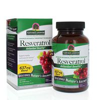 Nature's Answer Extra Strength 250 mg Resveratrol - 60 Capsules Antioxidant Supplement | Resveratrol Pills | for Anti-Aging, Heart Health, Immune System &