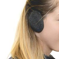 Sprigs Earbags Bandless Ear Warmers/Fleece Earmuffs with Thinsulate - Gray, Small