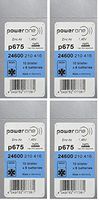 Power One Size 675 MERCURY FREE Hearing Aid Batteries, 4 Pack (60 Batteries)