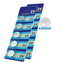 SkoTeRy CR2025 3V Lithium Button Cell Batteries(10-Pack)