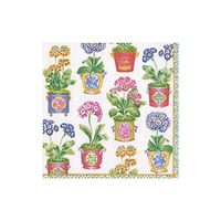 Caspari Primroses Paper Cocktail Napkins - 20 Per Package