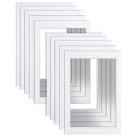 24x36" White Picture Mats with Core Bevel Cut Frame Mattes for 20x30" Pictures- Pack of 10
