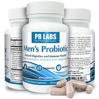 Prostate Research Labs Men’s Probiotic - Digestive Enzyme Supplement Probiotic for Men - Promotes Gut Health and Immune Support - 1 Pack (60 Capsules)
