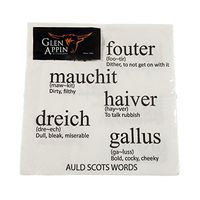 Glen Appin Of Scotland Auld Scots Words Scottish Words 3 Ply Paper Napkins