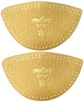 Pedag Step 16647 Symmetrical Self Adhesive Arch Support Inserts, Tan Leather, Extra Large