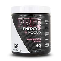 MDRN Athlete PreWRKT | Keto Friendly Pre-Workout | Enhanced Energy | Focus | Strength | Endurance | Incredible Pump & Blood Flow | Watermelon Gummy (40 Scoops) (Watermelon Gummy)