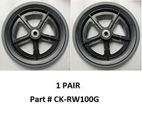 Wheels (Pair) 8" Grey Rear for NOVA 307/309/319 Models with SN#"K"