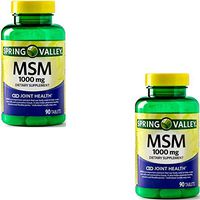 Spring Valley - MSM 1000 mg, 90 Capsules (2 Pack)