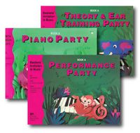 Bastiens' Invitation to Music - 3 Book Set - Includes Piano Party Book A, Performance Party Book A, and Theory & Ear Training Party Book A