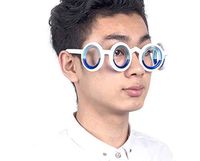 Relieve Glasses Anti-Motion Sickness Anti-Seasickness Liquid Glasses Portable Lensless Eyewear Goggle for Adults Or Kids Travel Plane Car Boat Pregnancy Trip (White)