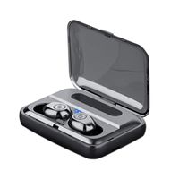 Chercherr Sport Bluetooth Earphone, TWS F9 Headphone In-Ear Twins Bluetooth 5.0 Wireless Headset With Mic IPX7 Waterproof Sweatproof Sport Stereo Earbud Earpiece With Magnetic Charging Case (Black)