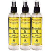 Swanson Magnesium Oil Spray Zechstein Magnesium Soothes Muscles Nourishes Skin Stress Relief Sleep Rapid Absorption Dr. Barbara Hendel's Formula 8 fl oz (237 ml) Liquid (3 Pack)