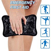 Pain Relief Ice Bag Packs for Injuries,Cold Pack Reusable Gel Beads Hot Cold Therapy for Woman Man Sleeping,Fever,Neck Shoulder Pain,Headache, Migraine, Swelling,Sprains[Black]