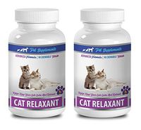 PET SUPPLEMENTS Anti Anxiety cat - CAT Relaxant - Keeps Cats Calm and Relaxed - CHEWABLE Treats - cat Calming Products for Cats in Heat - 2 Bottle (180 Chews)