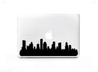 Houston Texas Skyline 4 Sticker Decal For MacBook Pro 13" 15" 17" Universal Sticker. 6 Year Guarantee