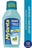 Mylanta Antacid and Gas Relief, Maximum Strength Formula, Classic Flavor, 12 Fluid Ounce