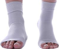 Doc Miller Plantar Fasciitis Socks Medical Grade Compression Foot Sleeves - Ankle Arch & Heel Support Achilles Tendon Support, Heel Spurs Tendonitis, Joint Pain Eases Swelling (Gray, Large)