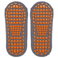 xmke96 Non-Slip Socks Parent-Child Early Education Sports Socks Adult Yoga Trampoline Playground Breathable Cotton Floor Socks Grey