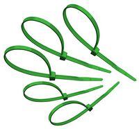 Tach-It 8" x 40 Lb Tensile Strength Green Colored Cable Tie (Pack of 1000)