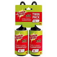 Scotch-Brite Lint Roller Twin Pack, 112 Sheets Total