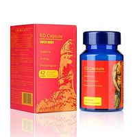 ED Pills Man Supplement 42 Capsules, 100% Natural Herbs Male Performance Pills, Nutritional Supplement for Men Enhance Energy, Stamina, Immune & Vitality