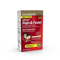 GoodSense Infant's Pain Reliever & Fever Reducer Acetaminophen Suspension Liquid, Cherry flavor, Temporarily Reduces Fever and Provides Relief of Aches and Pains