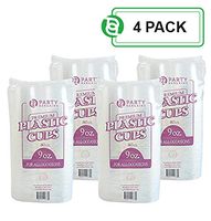 Party Bargains 9 oz Clear Plastic Disposable Cups (Pack of 320)