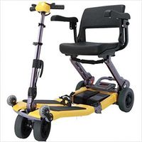 Luggie Mobility Scooter Suitcase: (No), Color: Yellow, Arm Rests: Flip-back armrests