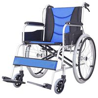 CHENJIU Wheelchairs Lightweight Folding - Adjustable & Easy Release Footrests, Safety Anti-Tippers, Weighs only 25 lbs