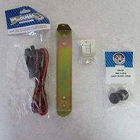 Workman CB Radio Mount Bracket for Cobra 29 Kit (Power Cord, knobs, Bracket, mic Clip)