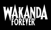 CCI Wakanda Forever Black Panther Decal Vinyl Sticker|Cars Trucks Vans Walls Laptop| White |6.5 x 3.25 in|CCI1625