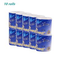 Absorbent Hand Towels,Soft Toilet Tissue Roll, 3-Ply Toilet Paper,Bathroom Tissue,Paper Towels for Household Sanitary Rolls for Home Kitchen Daily Use - Not Harm Skin (10 roll（D), White