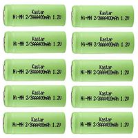 Kastar Rechargeable Ni-MH Battery 2/3AAA 1.2V 400mAh Flat Top Replacement For Solar Light, Solar Flowers, Remote Control, Garden Light, NextGen RF Transmitters [10Pcs]