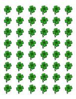 HotSaleStore Sticker Seals 48 Shamrock Clover ST Patricks Day Envelope Seals Labels Stickers 1.2" Round
