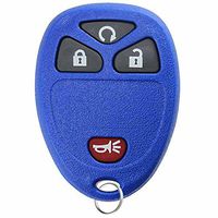 KeylessOption Keyless Entry Remote Control Car Key Fob Replacement for 15114374 Blue