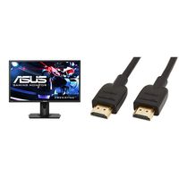 Asus VG245H 24 inchFull HD 1080p 1ms Dual HDMI Eye Care Console Gaming Monitor with FreeSync/Adaptive Sync, Black, 24-inch & AmazonBasics High-Speed 4K HDMI Cable, 6 Feet, 1-Pack