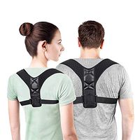 Facay Back Brace Strap- Adjustable Back Straightener Pain Relief from Neck, Back & Shoulder Posture Corrector for Men and Women