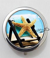 BlackKey Starfish 3-Compartment Decorative Pocket Gift Box Case Organizer for Pill, Color 1 -2190