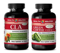antioxidant Vegetable Powder - CLA - Green Coffee Extract - Combo - cla Sunflower Capsules - (2 Bottles Combo)