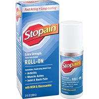Stopain Extra Strength Pain Relief Roll-On 3 Ounce Relief for Muscle & Joint Pain