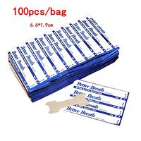 Bulary 100/Bag 6.61.9CM Ventilated Nose Strip Stop Plaque,Breathing Right Nasal Strips to Relieve Snoring,Drug-Free