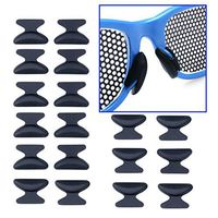 Glasses Nose Pads Kit Self Adhesive,Anti-Slip Soft Silicone Nose Pads for Glasses Eyeglasses Sunglasses Eyeglass 10 Pairs Black