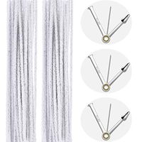 BBTO Pipe Tamper Tool Set Include 3 Pieces Pipe Reamer Tool and 100 Pieces White Pipe Cleaners Tool Kit Set