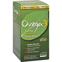 Amerifit Brands - Ovega-3 500 mg. - 60 Vegetarian Softgels formerly Cardiostat ( Pack of 4)