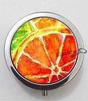 BlackKey Lemon Fruit 3-Compartment Decorative Pocket Gift Box Case Organizer for Pill, Color 1 -2331