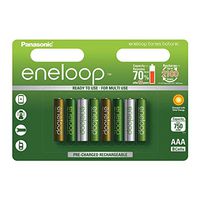 8 x Panasonic Eneloop Botanic AAA Batteries 750mAh Ni-MH Rechargeable BK-4MCCE